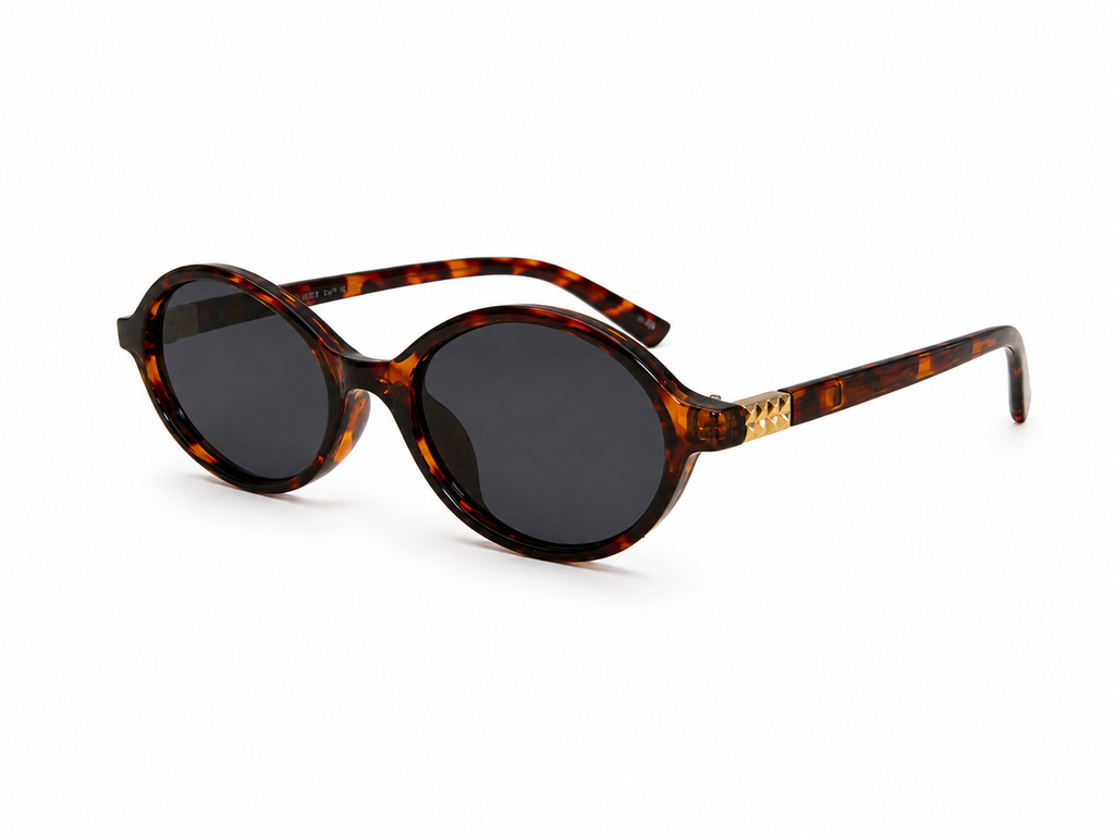 Gafas de Sol Redondas Carey Vintage para Mujer