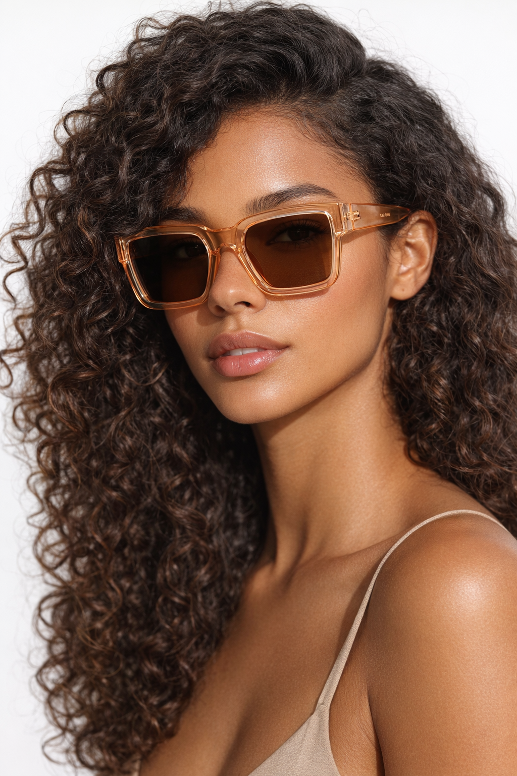 Gafas Rectangulares Transparentes Ámbar