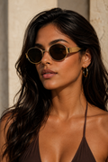 Gafas de Sol Riviera Oro Marrón