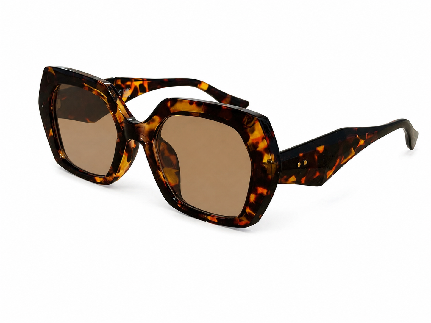 Gafas de Sol Carey XL de Diseño Geométrico