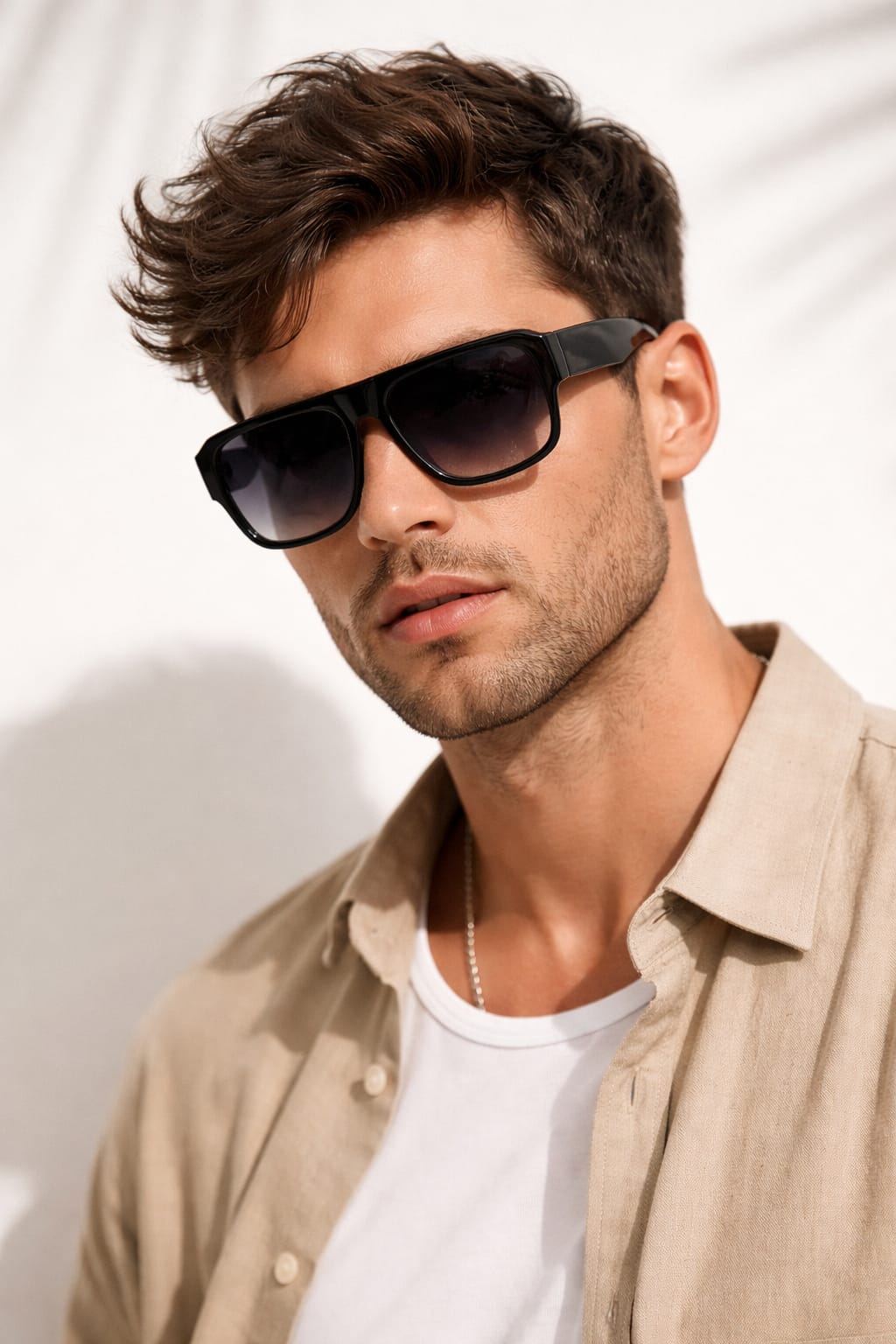 Gafa Cuadrada Negra Oversize