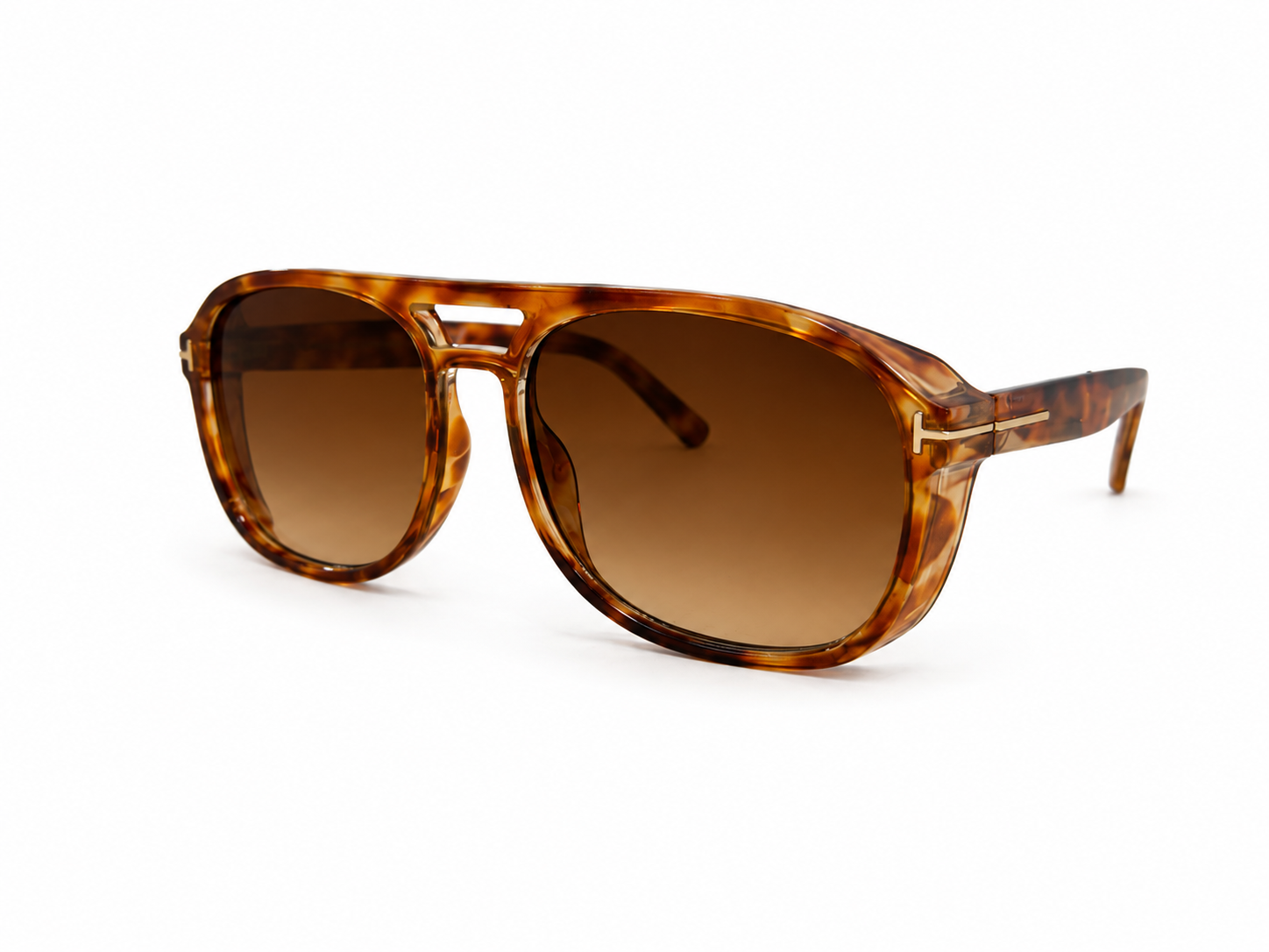 Gafas de Sol Oversize Carey Marrón Degradado