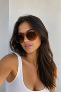 Gafas de Sol Oversize Carey Marrón Degradado